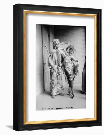 Claude McKay and Baroness Von Freytag-Loringhoven, c.1915-null-Framed Photographic Print