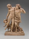 Bacchante and Satyr with Young Satyr, terracotta-Claude Michel Clodion-Giclee Print