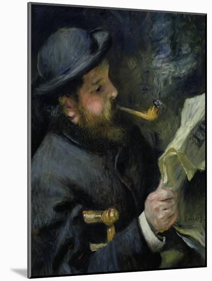 Claude Monet (1840-1926) Reading a Newspaper, 1872-Pierre-Auguste Renoir-Mounted Giclee Print