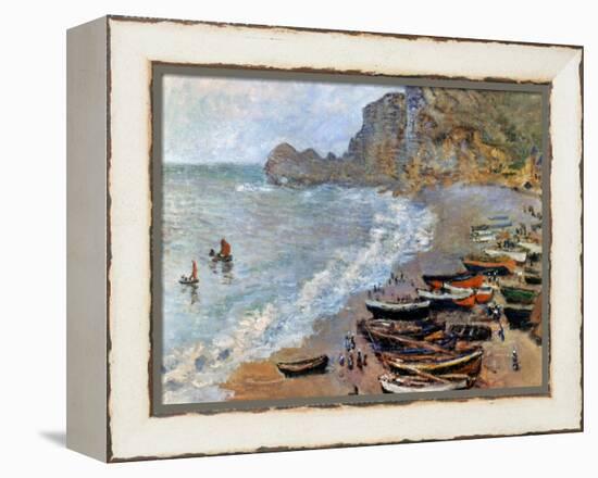 Claude Monet: Etretat, 1883-Claude Monet-Framed Premier Image Canvas