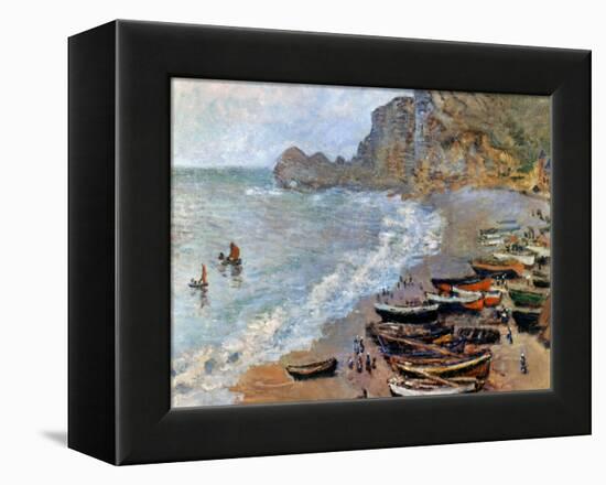 Claude Monet: Etretat, 1883-Claude Monet-Framed Premier Image Canvas