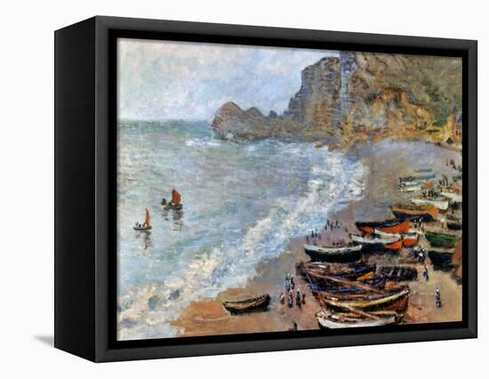 Claude Monet: Etretat, 1883-Claude Monet-Framed Premier Image Canvas