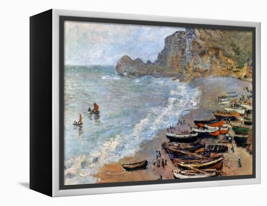Claude Monet: Etretat, 1883-Claude Monet-Framed Premier Image Canvas