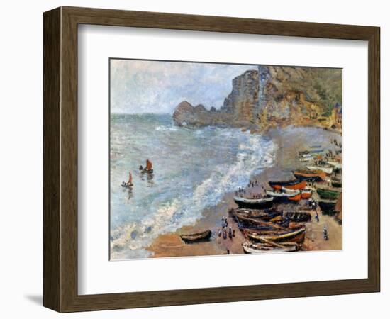 Claude Monet: Etretat, 1883-Claude Monet-Framed Giclee Print