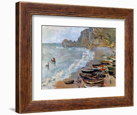 Claude Monet: Etretat, 1883-Claude Monet-Framed Giclee Print