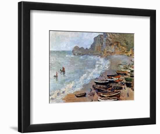 Claude Monet: Etretat, 1883-Claude Monet-Framed Premium Giclee Print