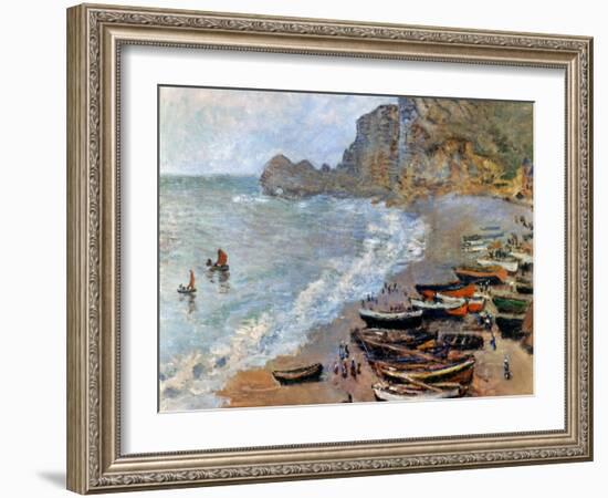 Claude Monet: Etretat, 1883-Claude Monet-Framed Giclee Print