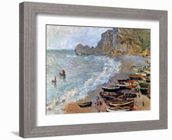 Claude Monet: Etretat, 1883-Claude Monet-Framed Giclee Print