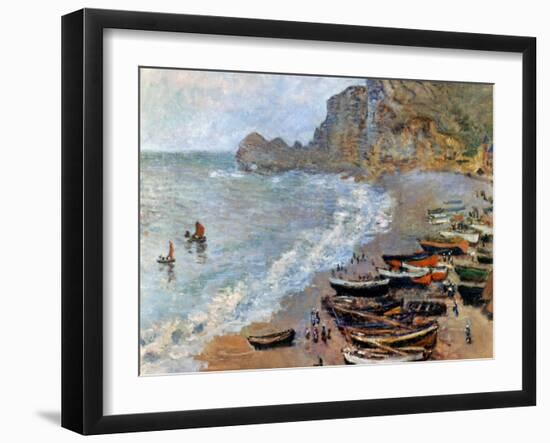 Claude Monet: Etretat, 1883-Claude Monet-Framed Giclee Print