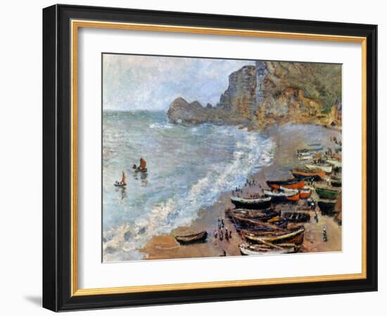 Claude Monet: Etretat, 1883-Claude Monet-Framed Giclee Print