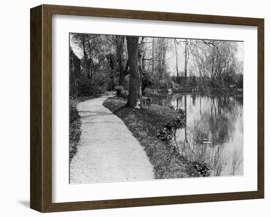 Claude Monet's (1840-1926) Garden at Giverny, 1914-French Photographer-Framed Photographic Print