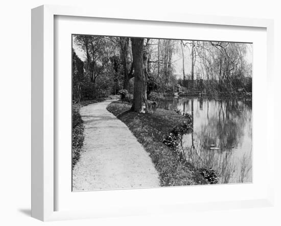 Claude Monet's (1840-1926) Garden at Giverny, 1914-French Photographer-Framed Photographic Print