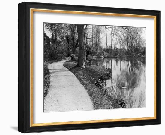 Claude Monet's (1840-1926) Garden at Giverny, 1914-French Photographer-Framed Photographic Print