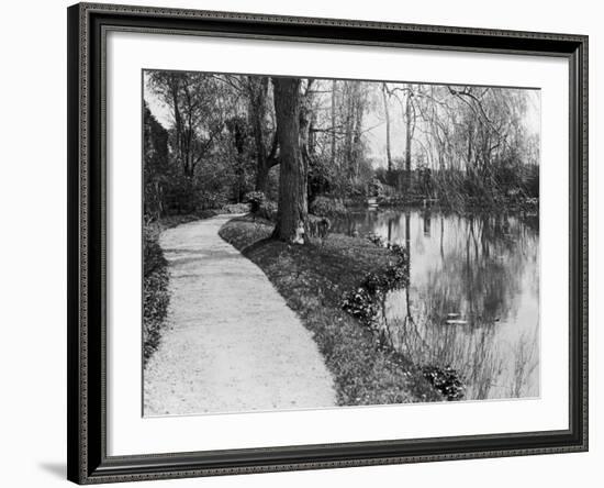Claude Monet's (1840-1926) Garden at Giverny, 1914-French Photographer-Framed Photographic Print
