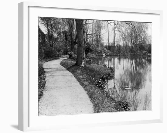 Claude Monet's (1840-1926) Garden at Giverny, 1914-French Photographer-Framed Photographic Print