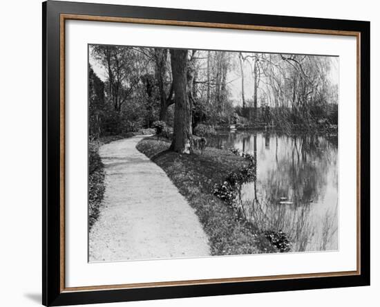 Claude Monet's (1840-1926) Garden at Giverny, 1914-French Photographer-Framed Photographic Print