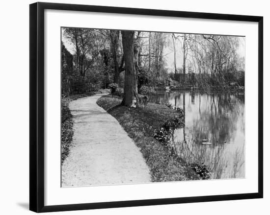 Claude Monet's (1840-1926) Garden at Giverny, 1914-French Photographer-Framed Photographic Print