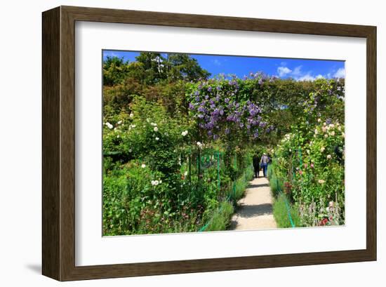 Claude Monet's Garden in Giverny, Department of Eure, Upper Normandy, France-null-Framed Art Print