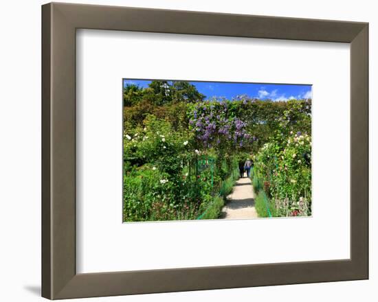 Claude Monet's Garden in Giverny, Department of Eure, Upper Normandy, France-null-Framed Art Print