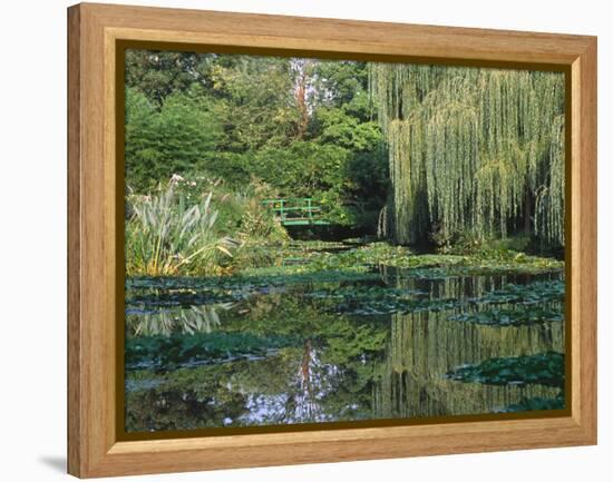 Claude Monet's Garden Pond in Giverny, France-Charles Sleicher-Framed Premier Image Canvas