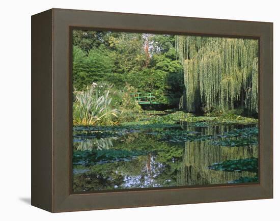 Claude Monet's Garden Pond in Giverny, France-Charles Sleicher-Framed Premier Image Canvas