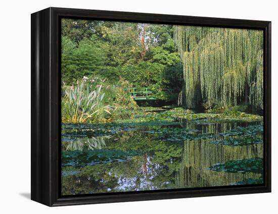 Claude Monet's Garden Pond in Giverny, France-Charles Sleicher-Framed Premier Image Canvas