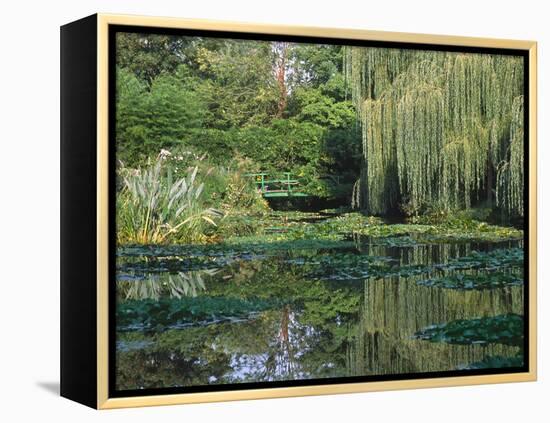 Claude Monet's Garden Pond in Giverny, France-Charles Sleicher-Framed Premier Image Canvas