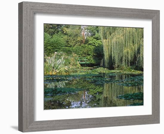 Claude Monet's Garden Pond in Giverny, France-Charles Sleicher-Framed Photographic Print