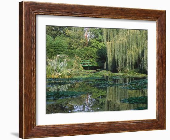 Claude Monet's Garden Pond in Giverny, France-Charles Sleicher-Framed Photographic Print