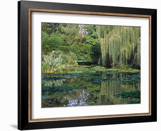 Claude Monet's Garden Pond in Giverny, France-Charles Sleicher-Framed Photographic Print