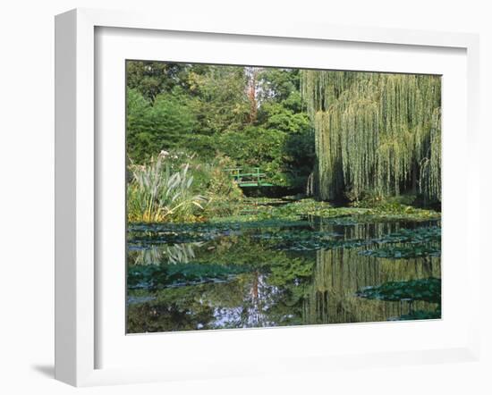 Claude Monet's Garden Pond in Giverny, France-Charles Sleicher-Framed Photographic Print