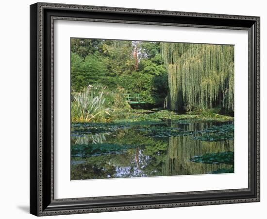 Claude Monet's Garden Pond in Giverny, France-Charles Sleicher-Framed Photographic Print