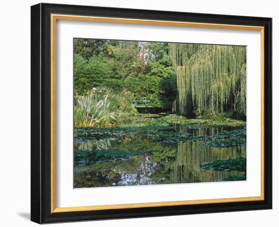 Claude Monet's Garden Pond in Giverny, France-Charles Sleicher-Framed Photographic Print