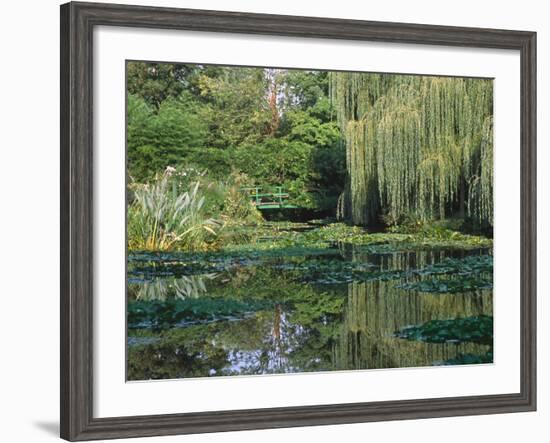 Claude Monet's Garden Pond in Giverny, France-Charles Sleicher-Framed Photographic Print