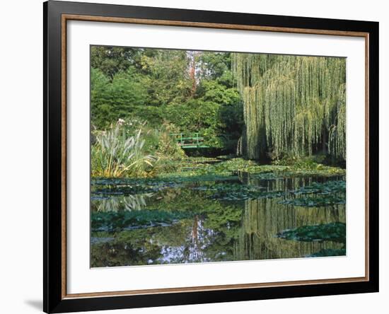 Claude Monet's Garden Pond in Giverny, France-Charles Sleicher-Framed Photographic Print