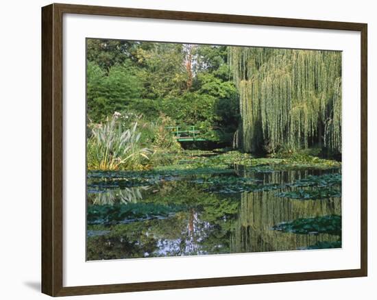 Claude Monet's Garden Pond in Giverny, France-Charles Sleicher-Framed Photographic Print