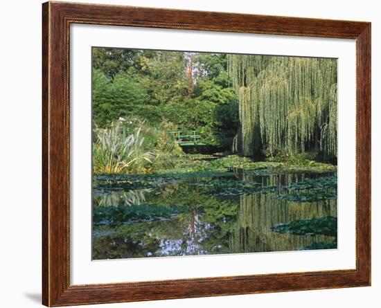 Claude Monet's Garden Pond in Giverny, France-Charles Sleicher-Framed Photographic Print