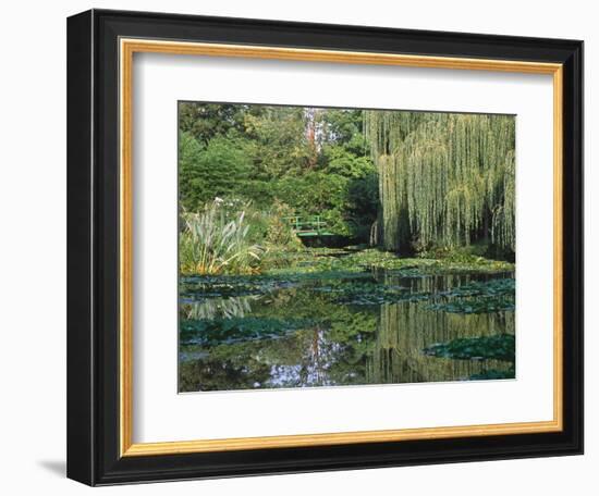 Claude Monet's Garden Pond in Giverny, France-Charles Sleicher-Framed Premium Photographic Print