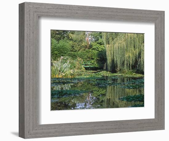 Claude Monet's Garden Pond in Giverny, France-Charles Sleicher-Framed Photographic Print