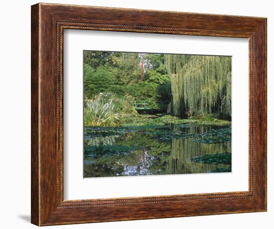 Claude Monet's Garden Pond in Giverny, France-Charles Sleicher-Framed Photographic Print