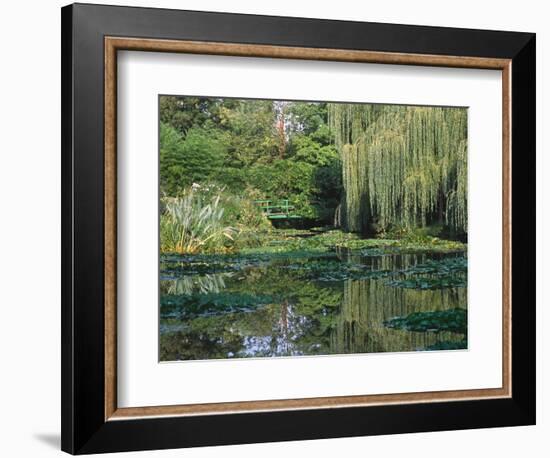 Claude Monet's Garden Pond in Giverny, France-Charles Sleicher-Framed Photographic Print