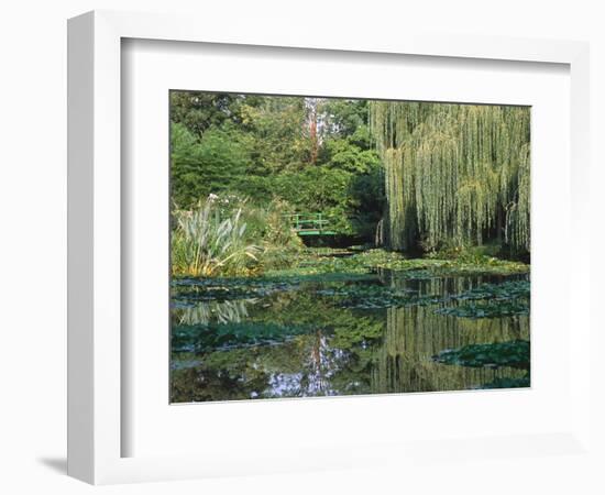 Claude Monet's Garden Pond in Giverny, France-Charles Sleicher-Framed Photographic Print