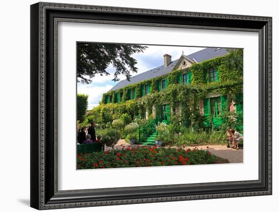 Claude Monet's House and Garden in Giverny, Department of Eure, Upper Normandy, France-null-Framed Art Print