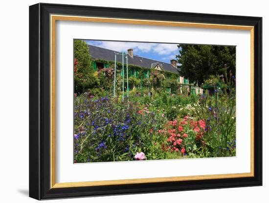 Claude Monet's House and Garden in Giverny, Department of Eure, Upper Normandy, France-null-Framed Art Print