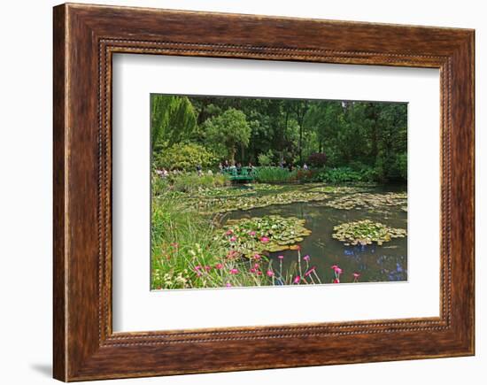 Claude Monet's Water Garden in Giverny, Department of Eure, Upper Normandy, France-null-Framed Art Print