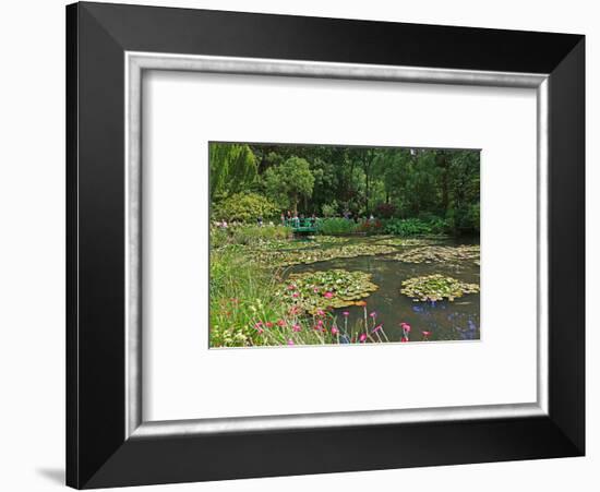 Claude Monet's Water Garden in Giverny, Department of Eure, Upper Normandy, France-null-Framed Art Print