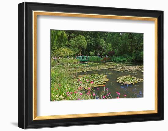 Claude Monet's Water Garden in Giverny, Department of Eure, Upper Normandy, France-null-Framed Art Print