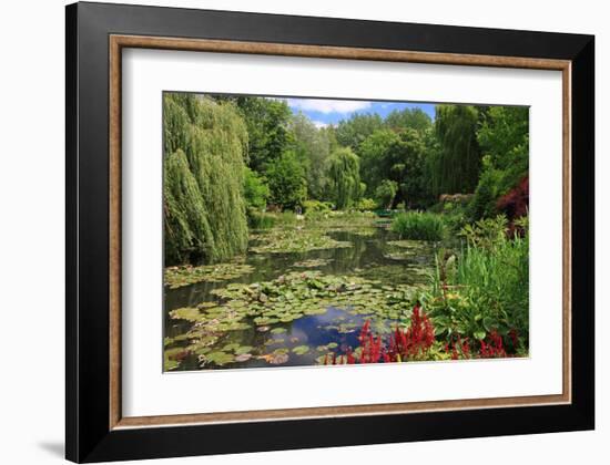 Claude Monet's Water Garden in Giverny, Department of Eure, Upper Normandy, France-null-Framed Art Print