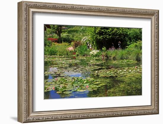 Claude Monet's Water Garden in Giverny, Department of Eure, Upper Normandy, France-null-Framed Art Print