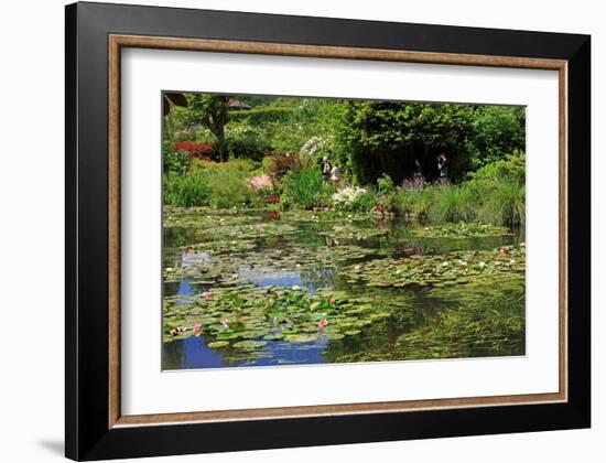 Claude Monet's Water Garden in Giverny, Department of Eure, Upper Normandy, France-null-Framed Art Print